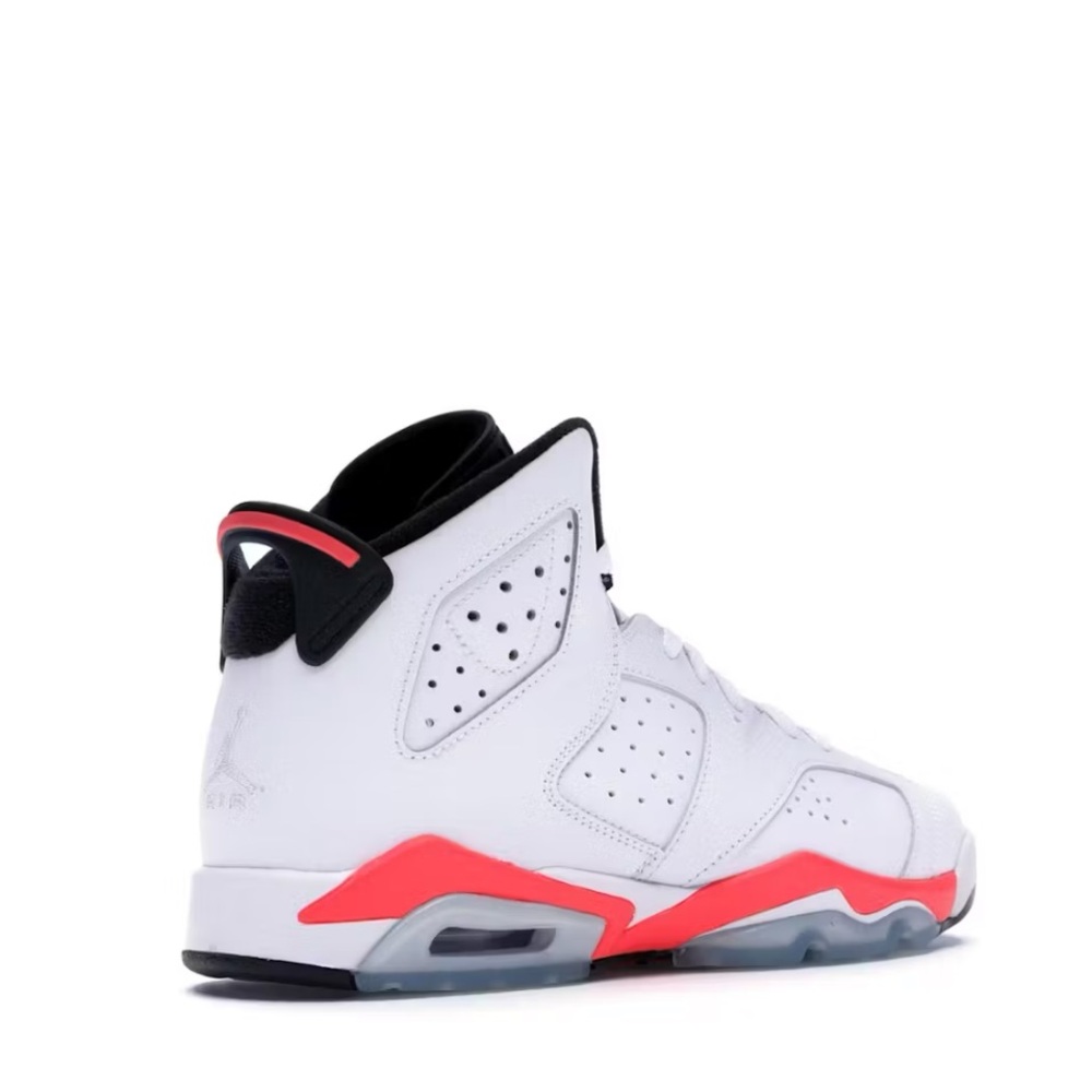 Air Jordan 6 Retro White infaRed black GS 7Y BG sneakers shoes
